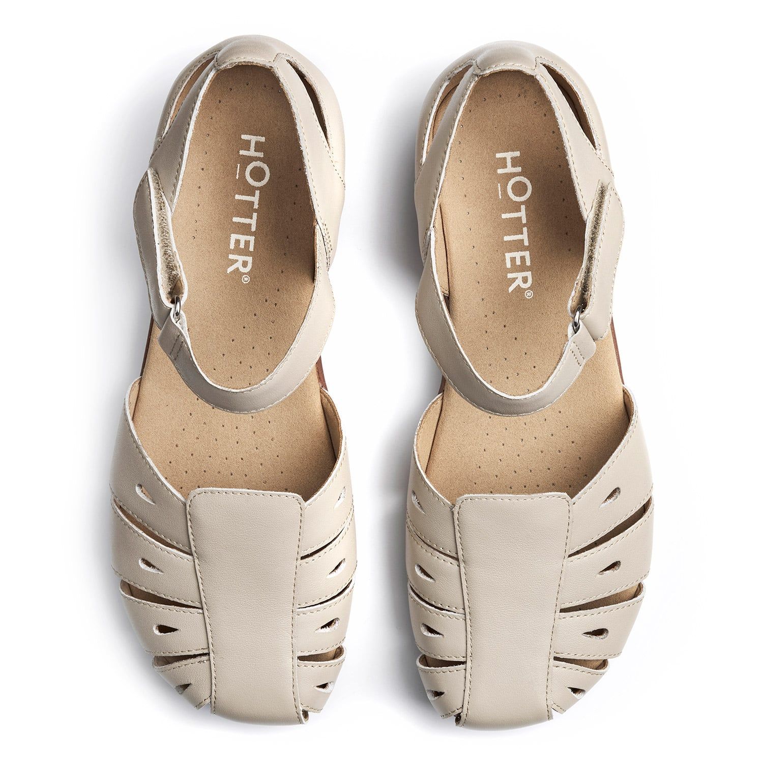 Hotter 'may' Fisherman Sandals In Light Beige