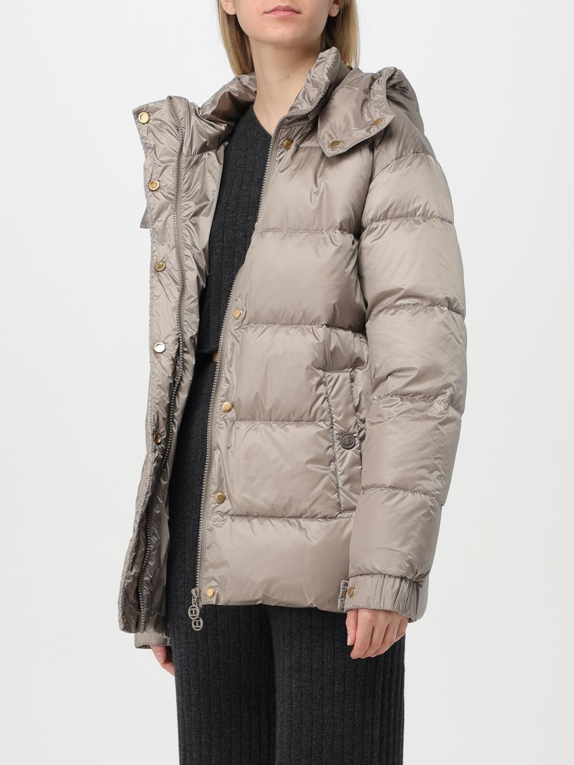 Belted puffer jacket - Grey