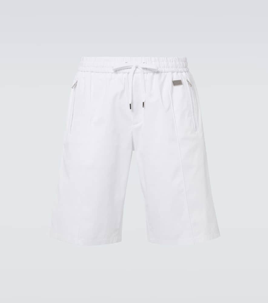 Cotton gabardine Bermuda shorts