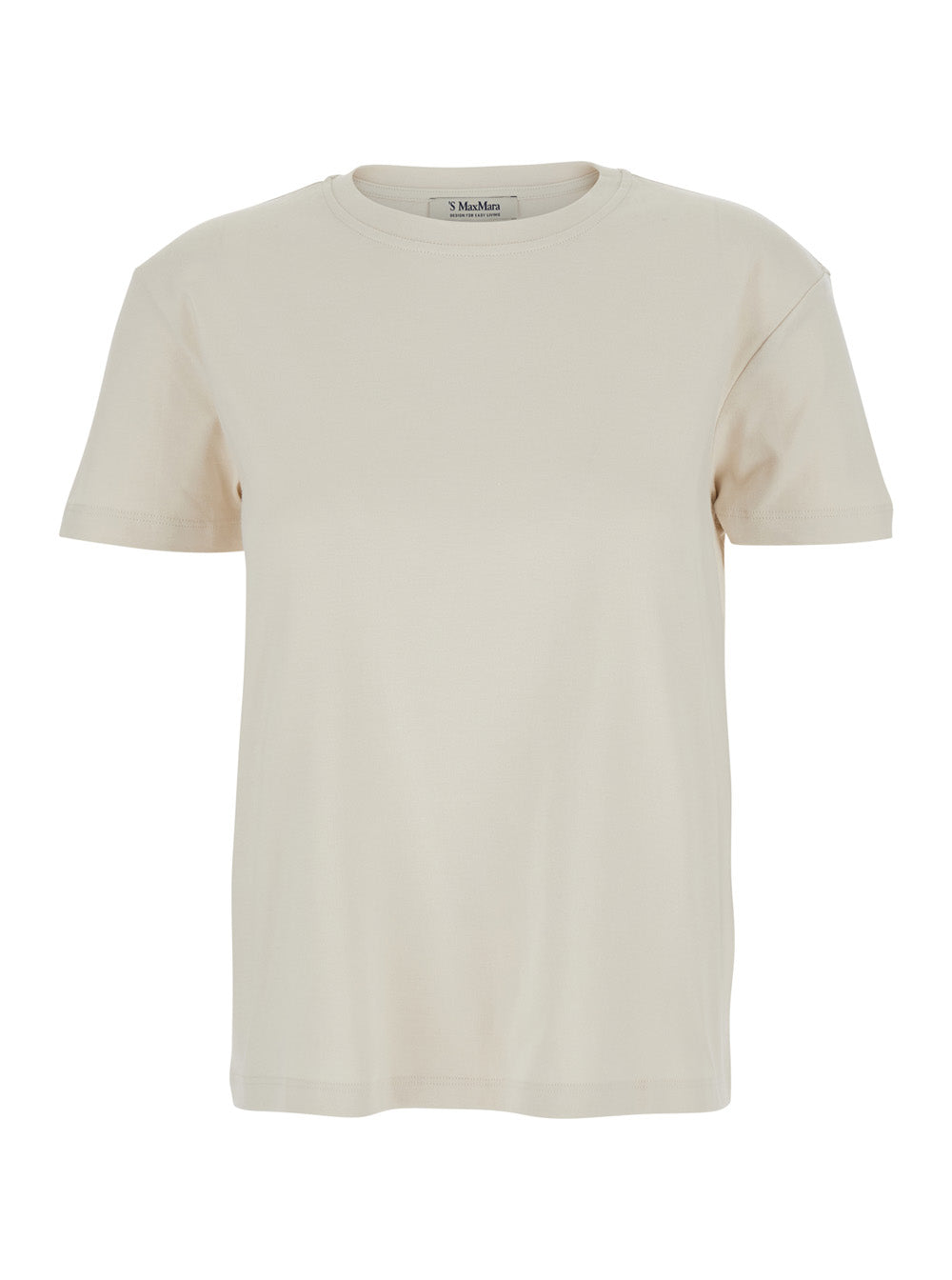 Crew Neck Cotton T-Shirt — White
