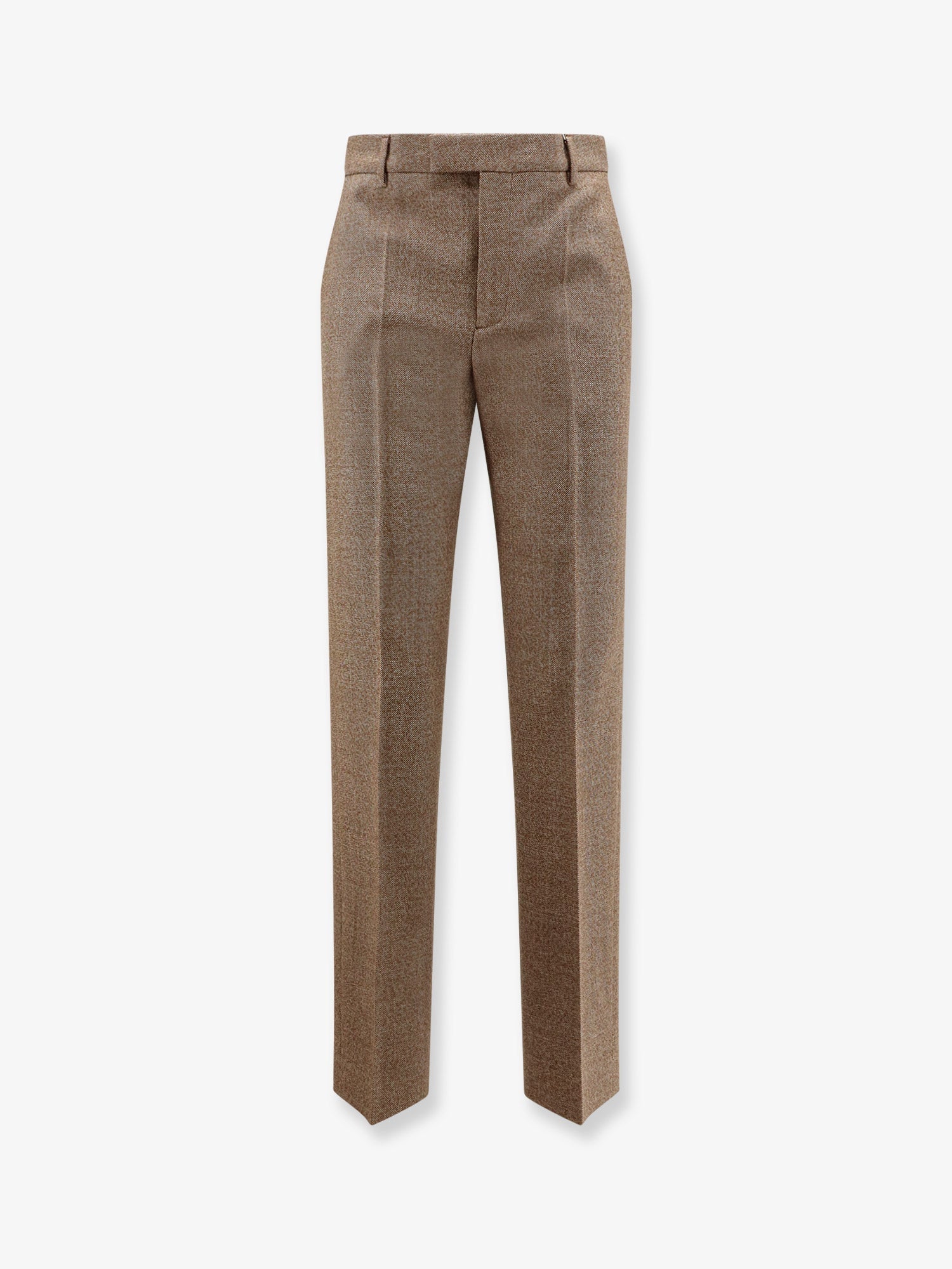 Virgin Wool Trousers — Brown