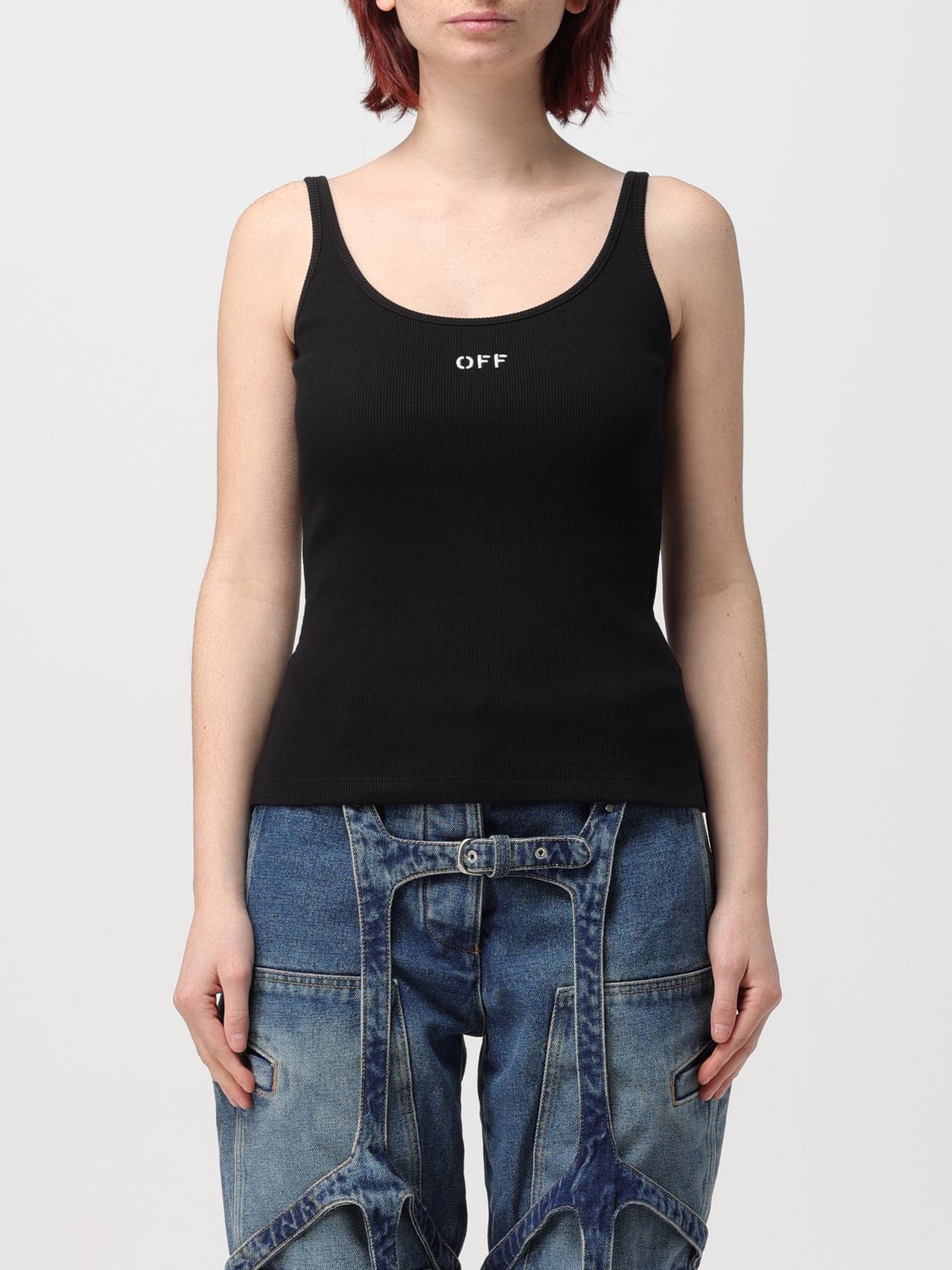 Top Woman color Black