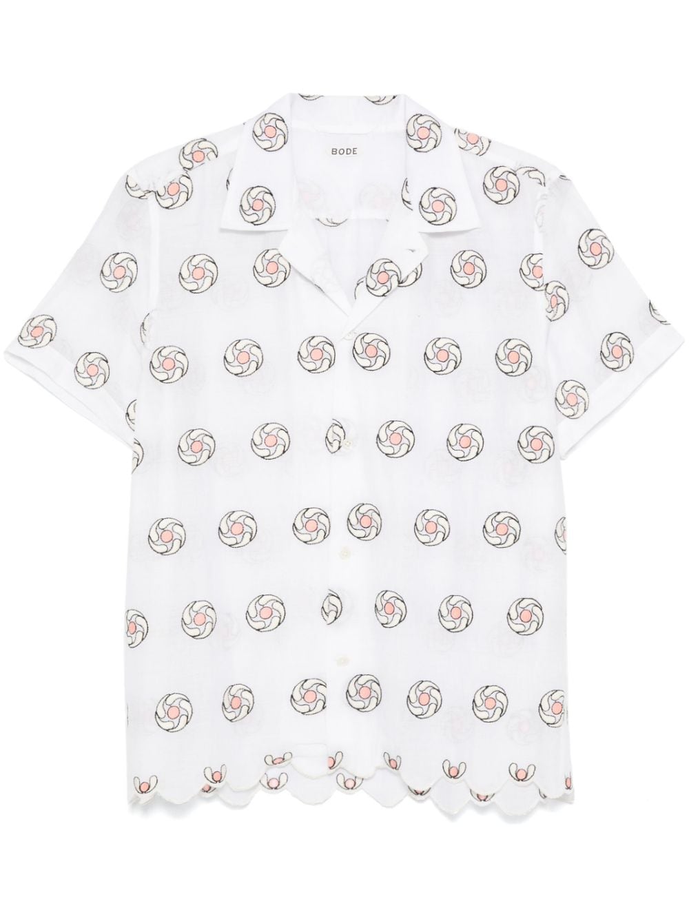 Floral Aperture shirt - White