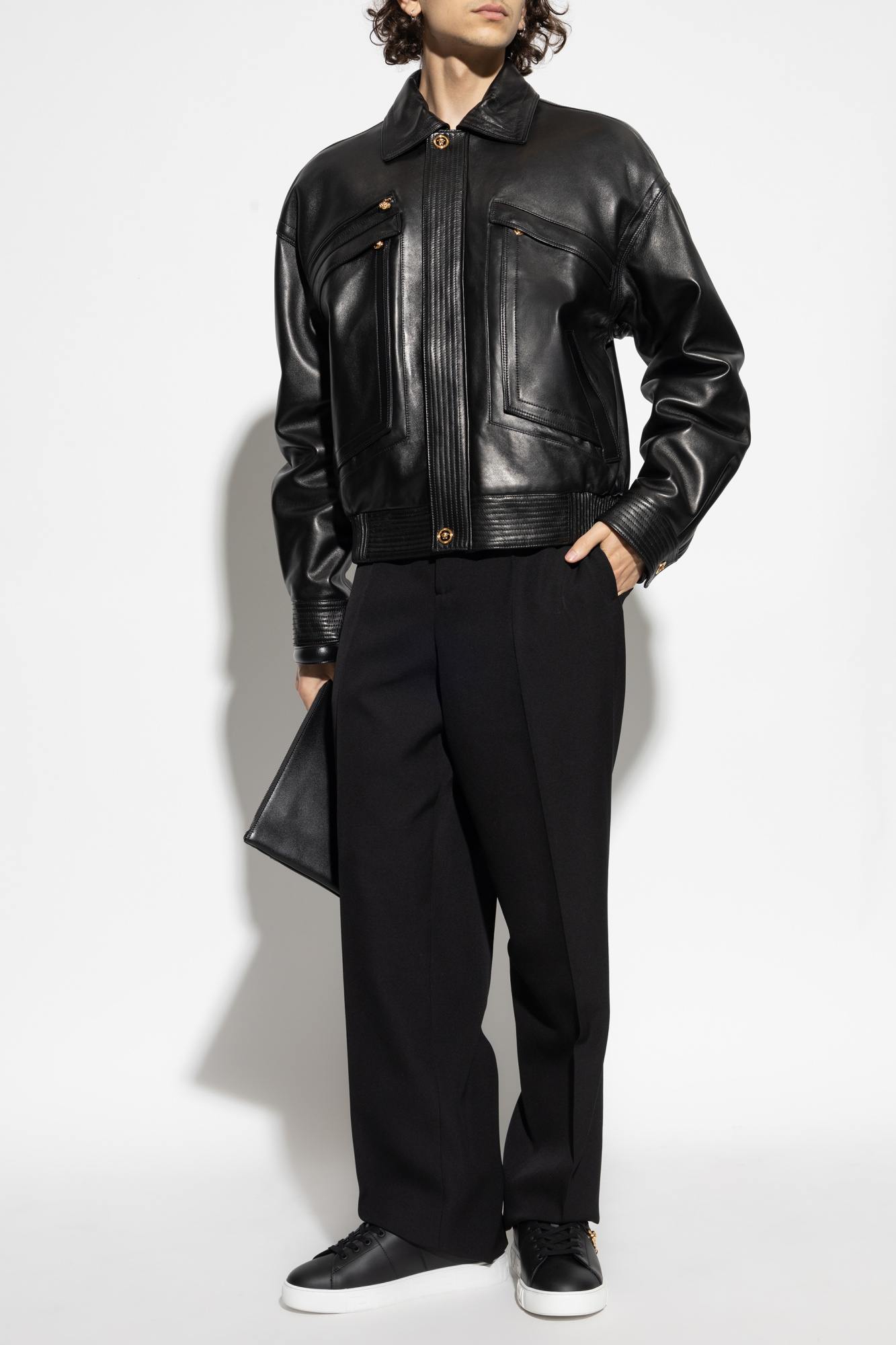 Leather Jacket, Men's, Black