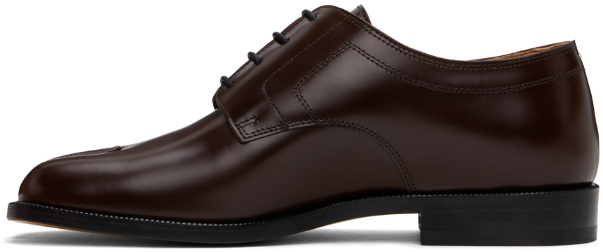 Maison Margiela Brown Tabi Lace-Up Oxfords