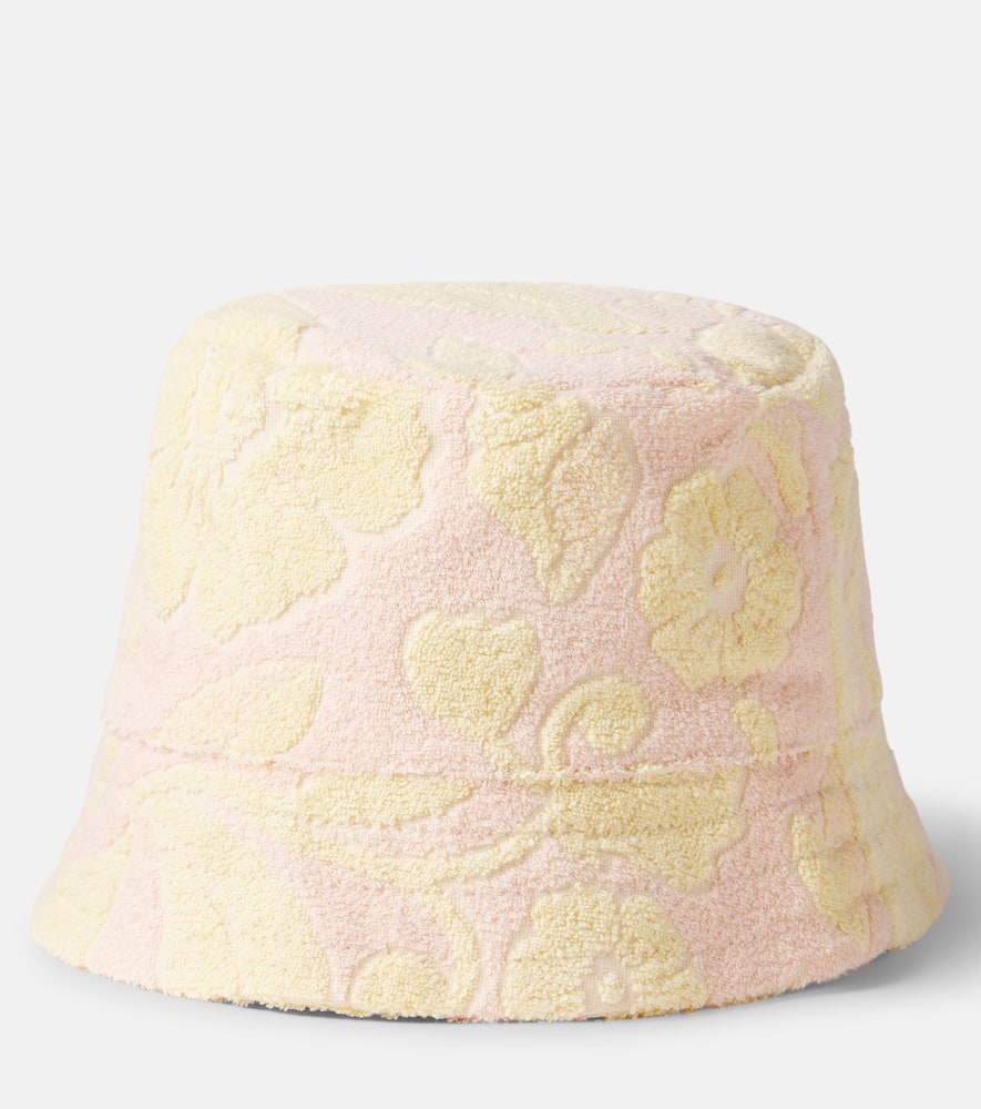 Chloé Kids Floral cotton-blend terry bucket hat