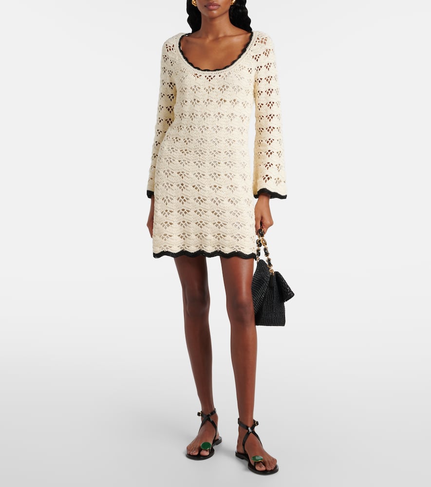 Rhiannon pointelle cotton minidress