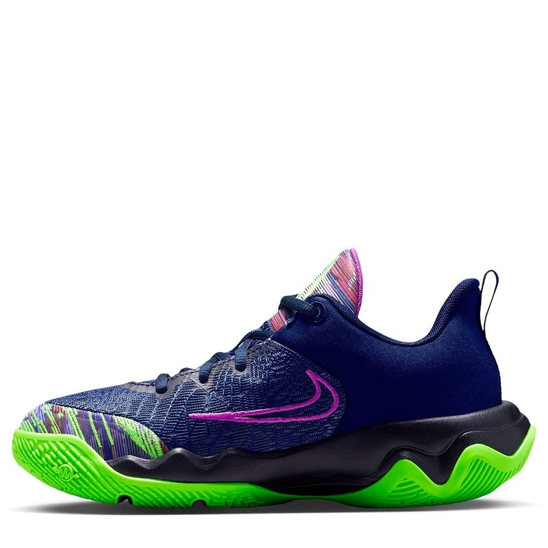 Kids' Giannis Immortality 4 Basketball Shoe Big Kid Shoes (Black/Purple/Green)