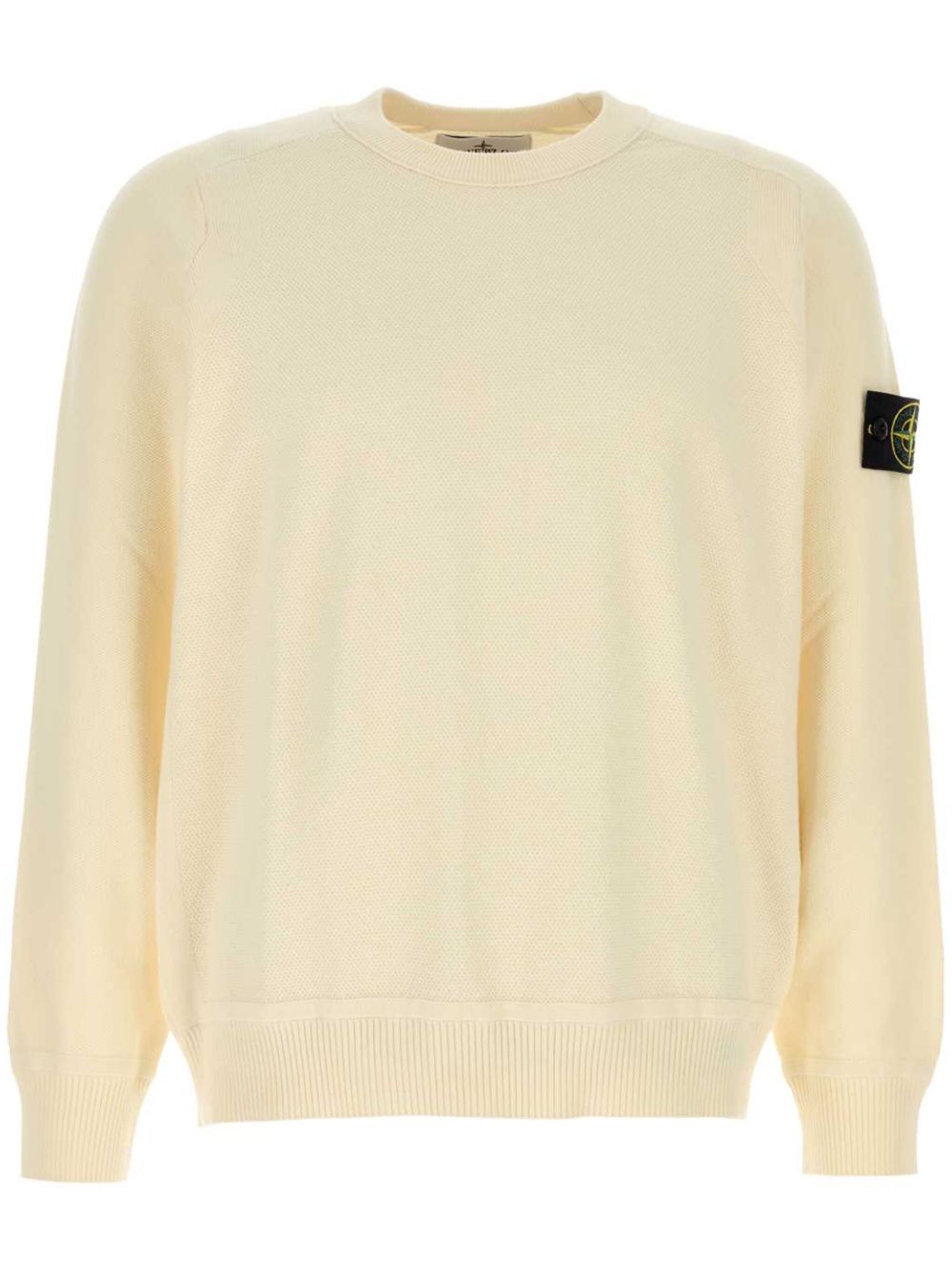 Fine-knit cotton sweater - Neutrals