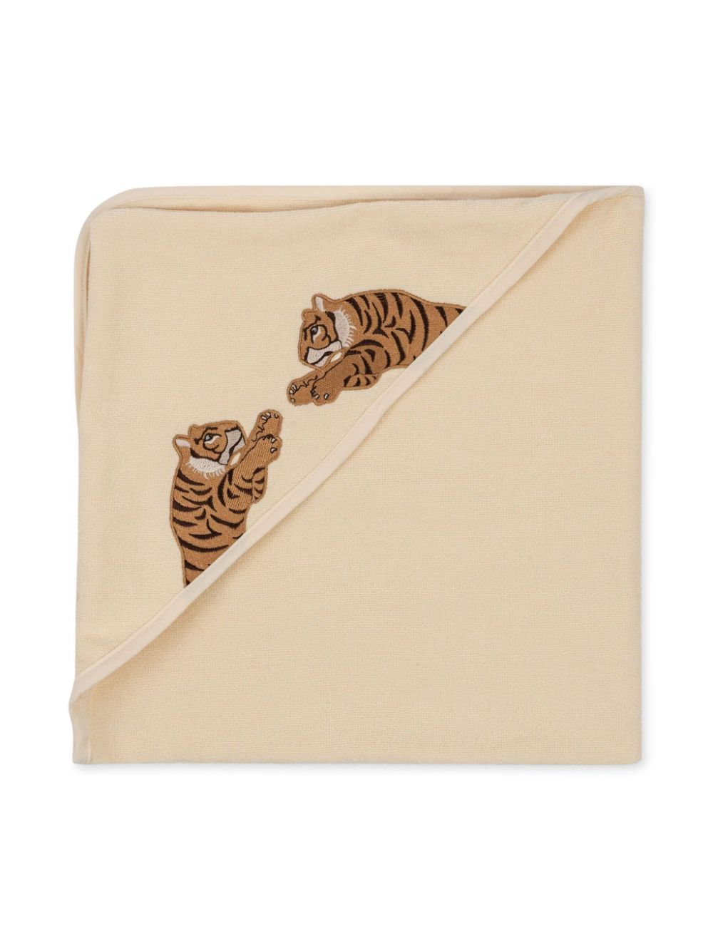 Graphic-print bath towel - Neutrals
