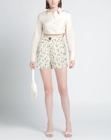 Woman Shorts & Bermuda Shorts Pastel yellow Size XS Cotton