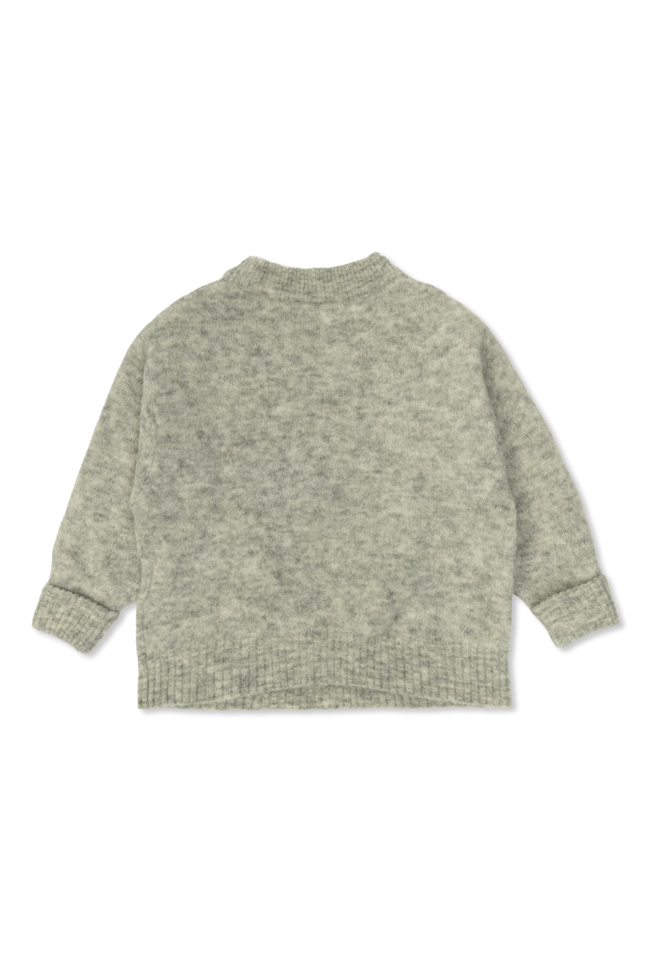 Sweater With A Round Neckline, Unisex, Grey