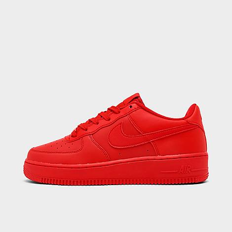 Big Kids Air Force 1 Low Casual Shoes in Red