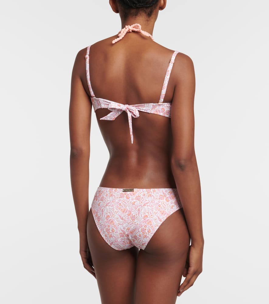 Muskmelon Bay paisley bandeau bikini top