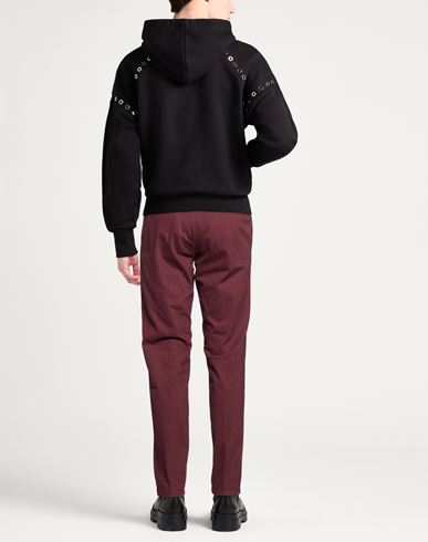 Man Pants Burgundy Size 35 Cotton, Elastane
