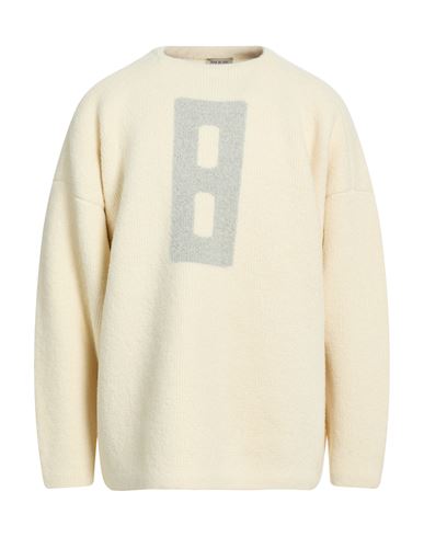 Man Sweater Beige Size L Virgin Wool, Nylon