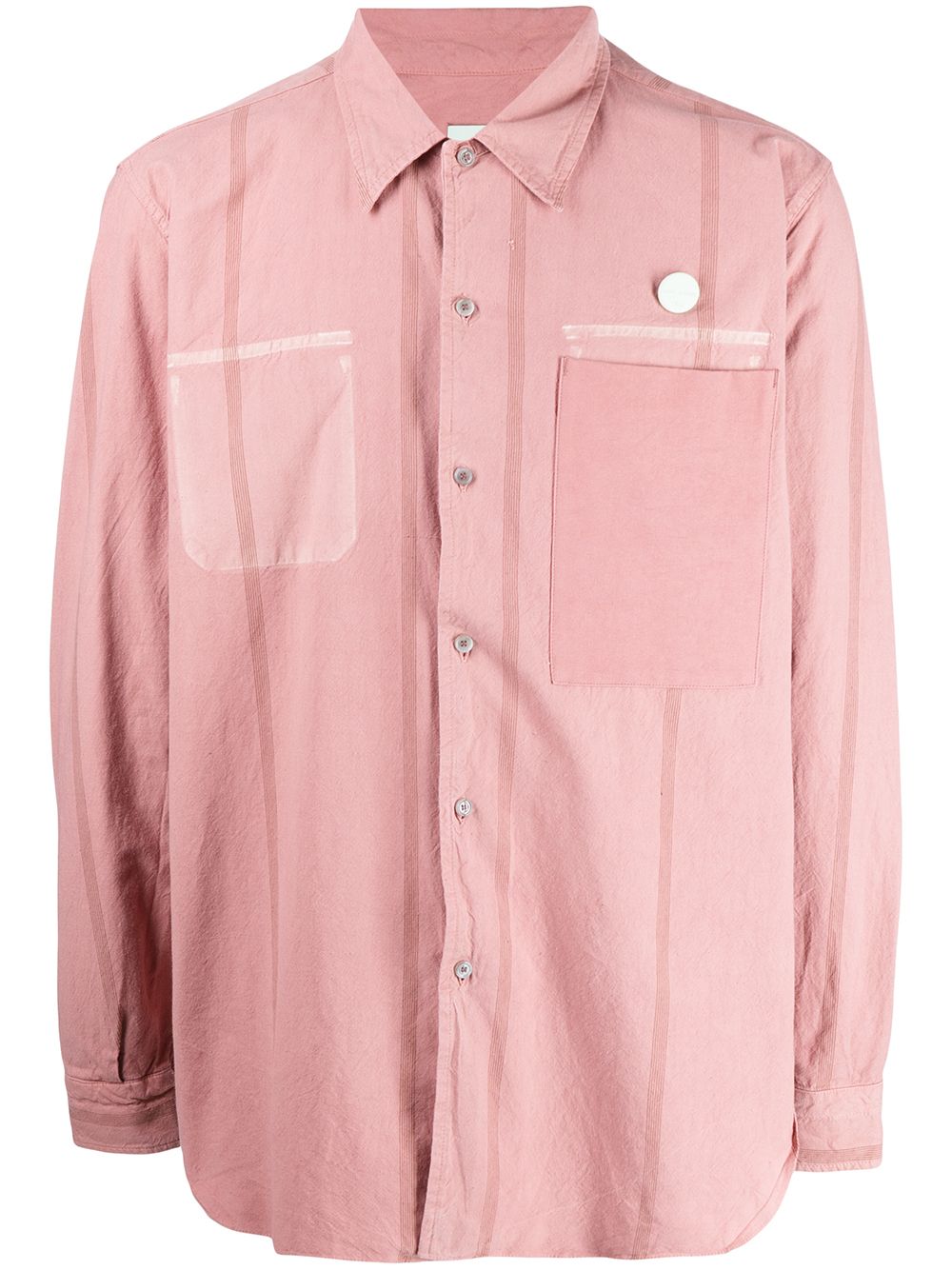 Long-sleeve poplin shirt - Pink