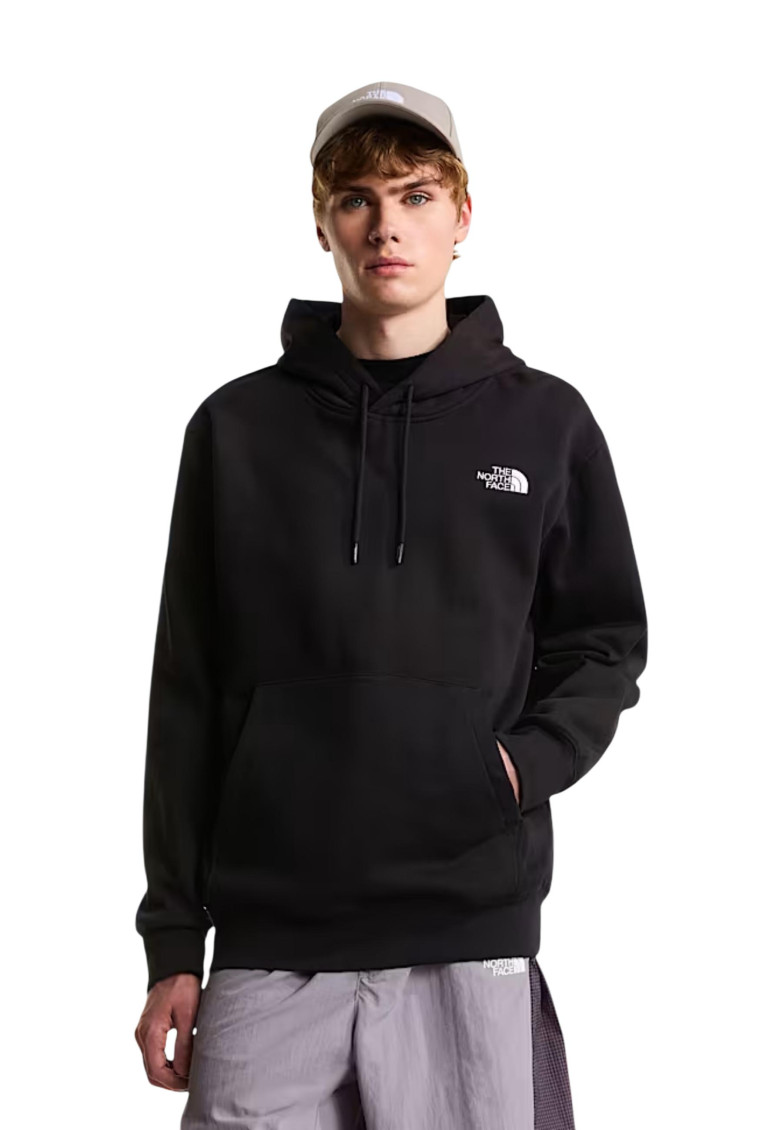 Black Logo Regular Hoodie