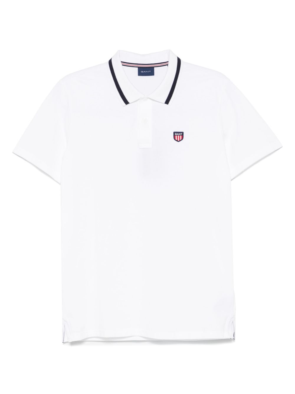 Gant logo-appliqué polo shirt - Blue