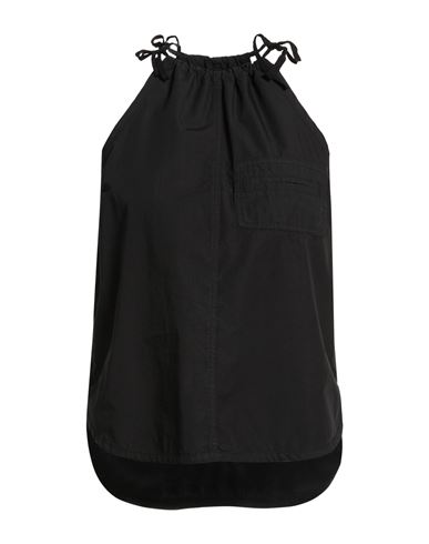 Top Tessuto Woman Top Black Size 2 Cotton
