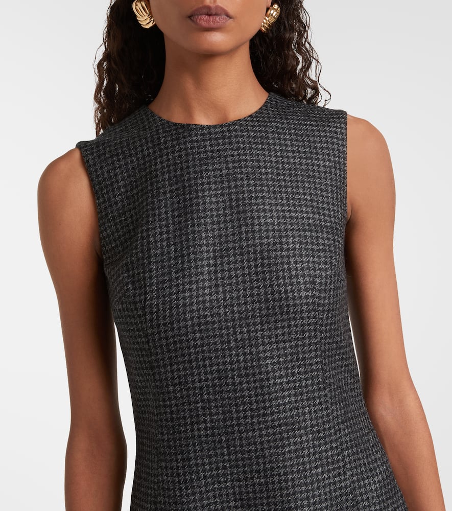 Hartley houndstooth wool-blend midi dress