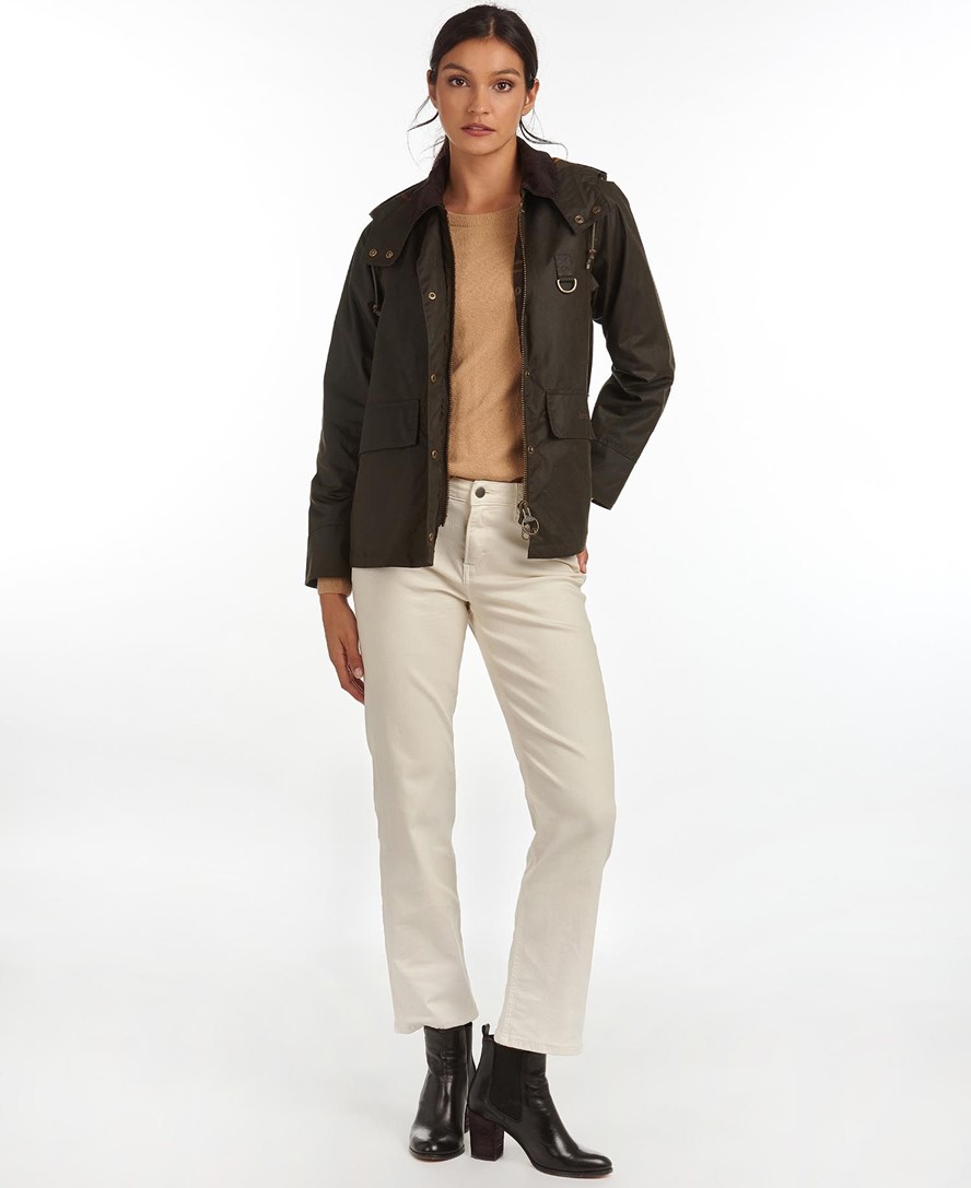Avon wax-cotton hooded jacket