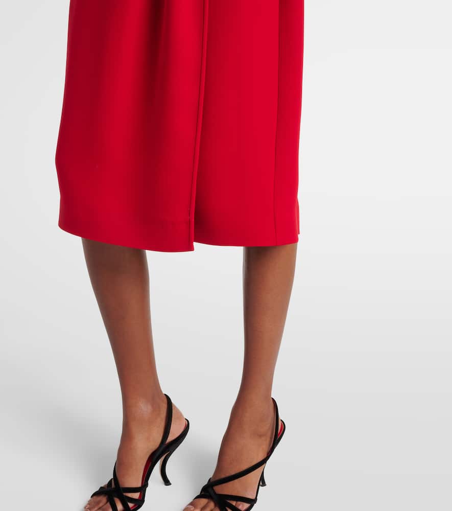 Embellished silk midi dress
