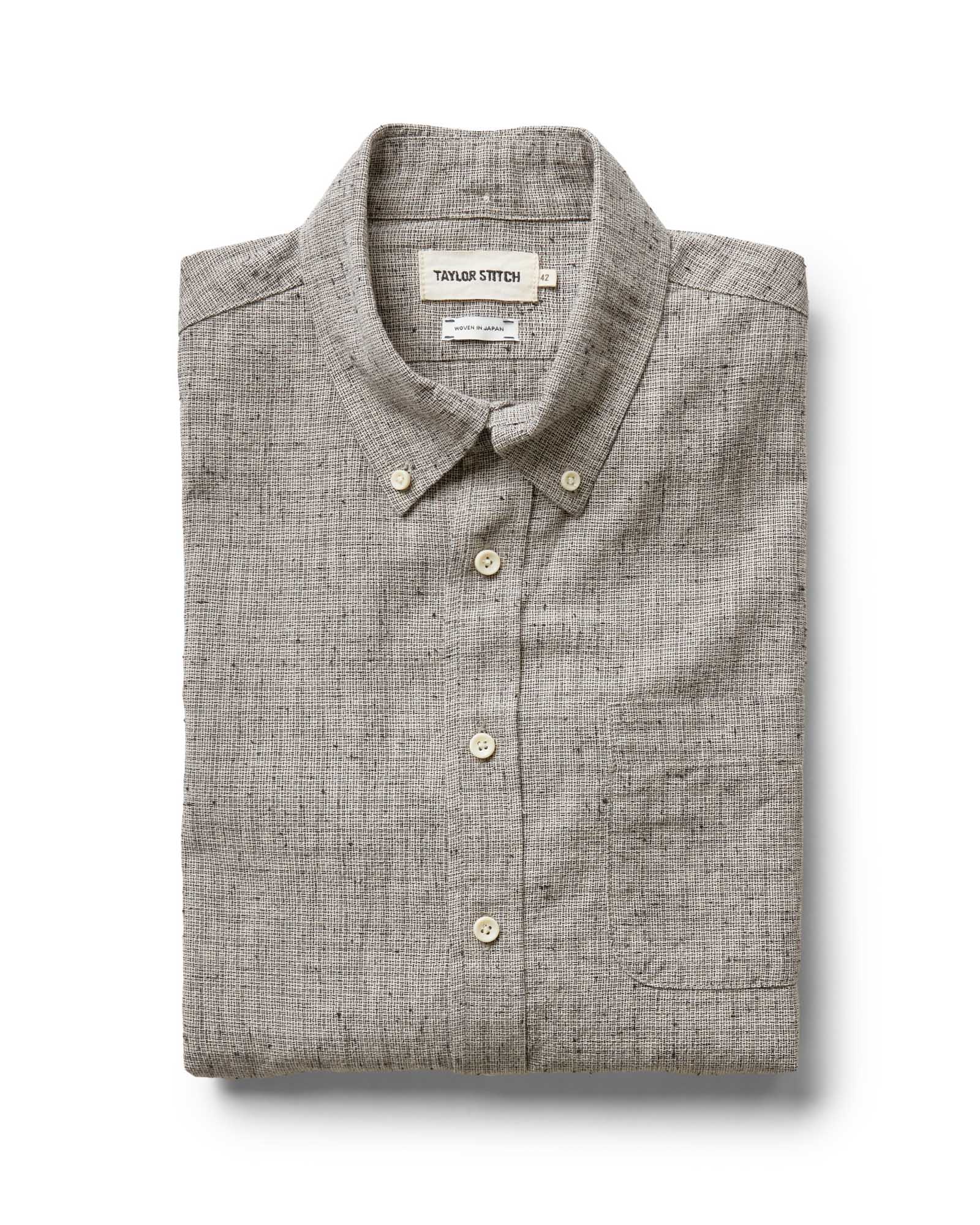 Men's Organic Cotton Jack Shirt in Japanese Fog Nep