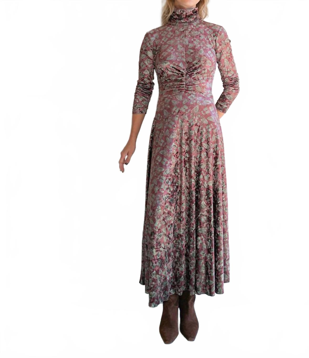 Ranat Velvet Dress In Redwood