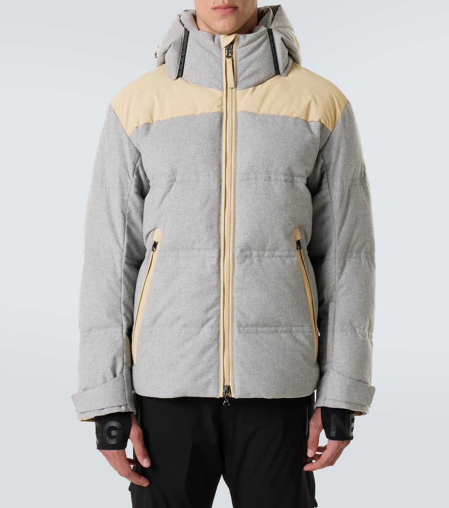 Wali hooded down ski jacket