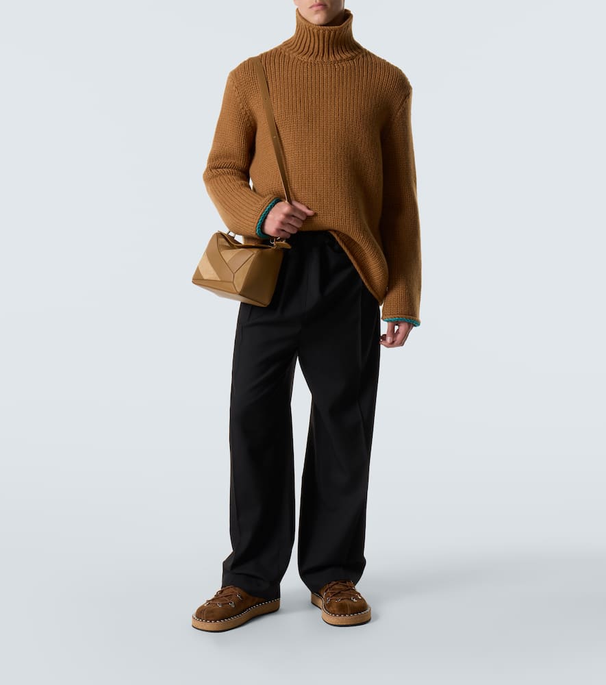 Wool turtleneck sweater
