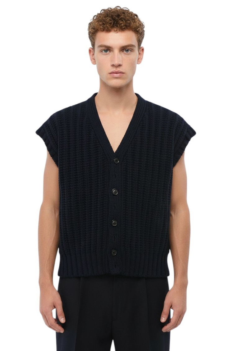 Knitted Wool Cardigan