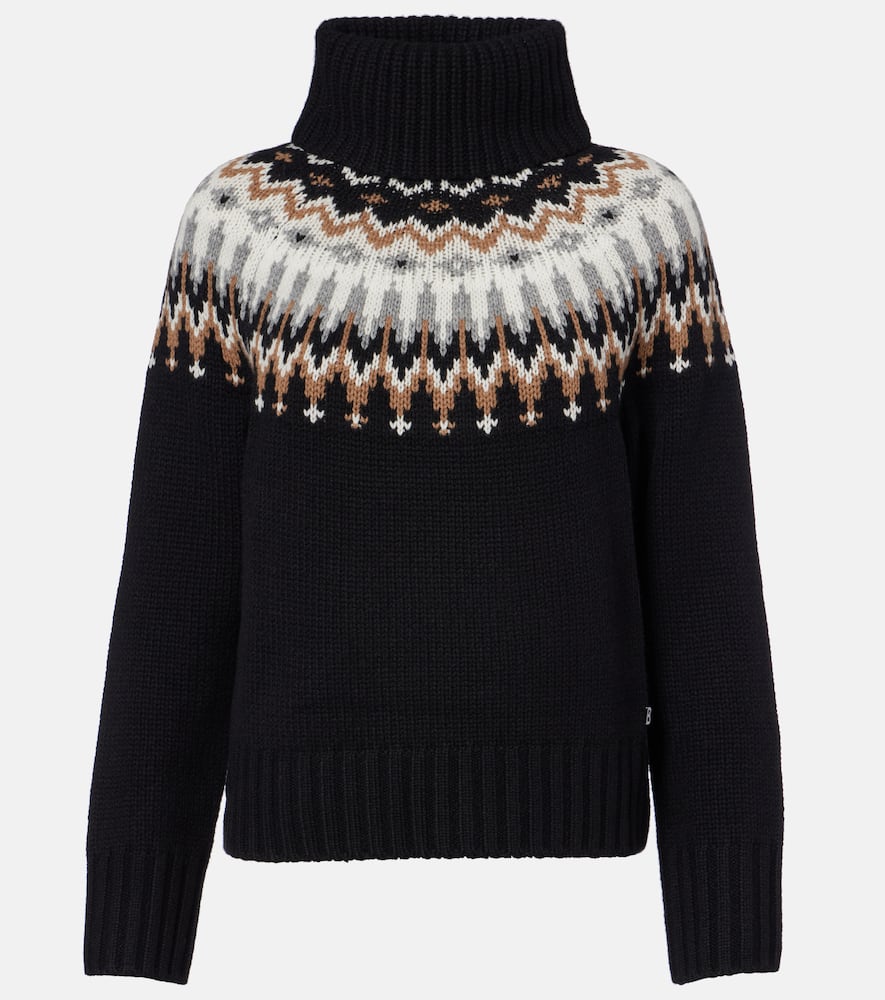 Ingrid jacquard cashmere turtleneck sweater