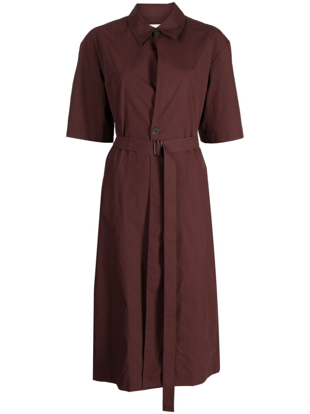 Lugana Wrapover shirtdress - Brown
