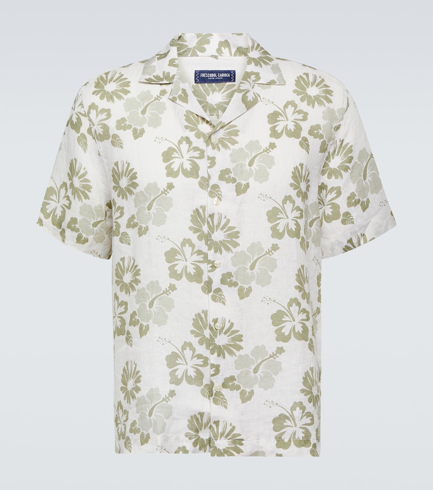 Petala Roberto floral linen shirt