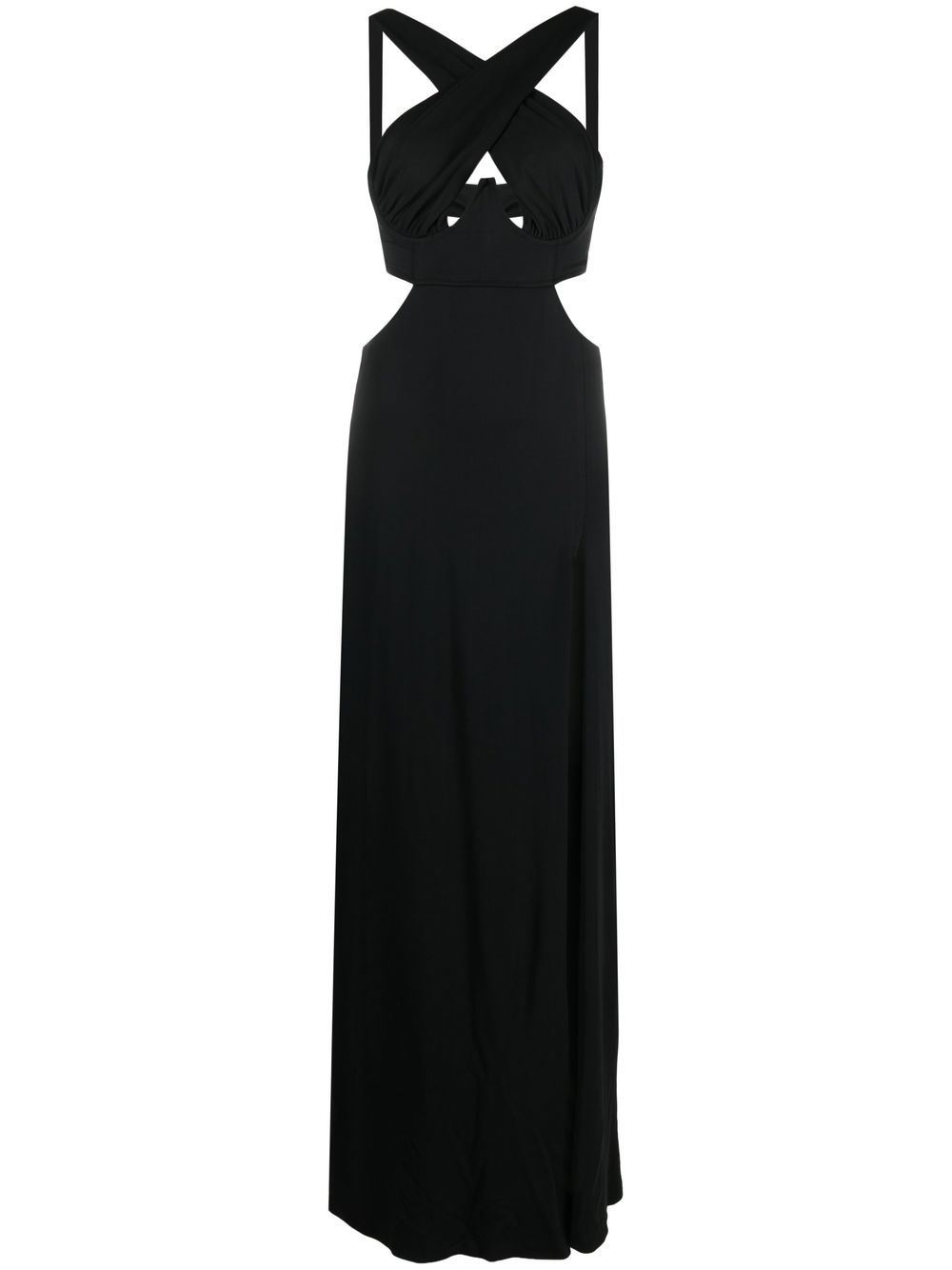 Gena cut-out detailed dress - Black
