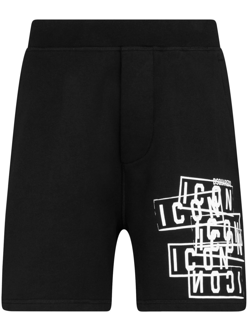 Logo-print track shorts - Black