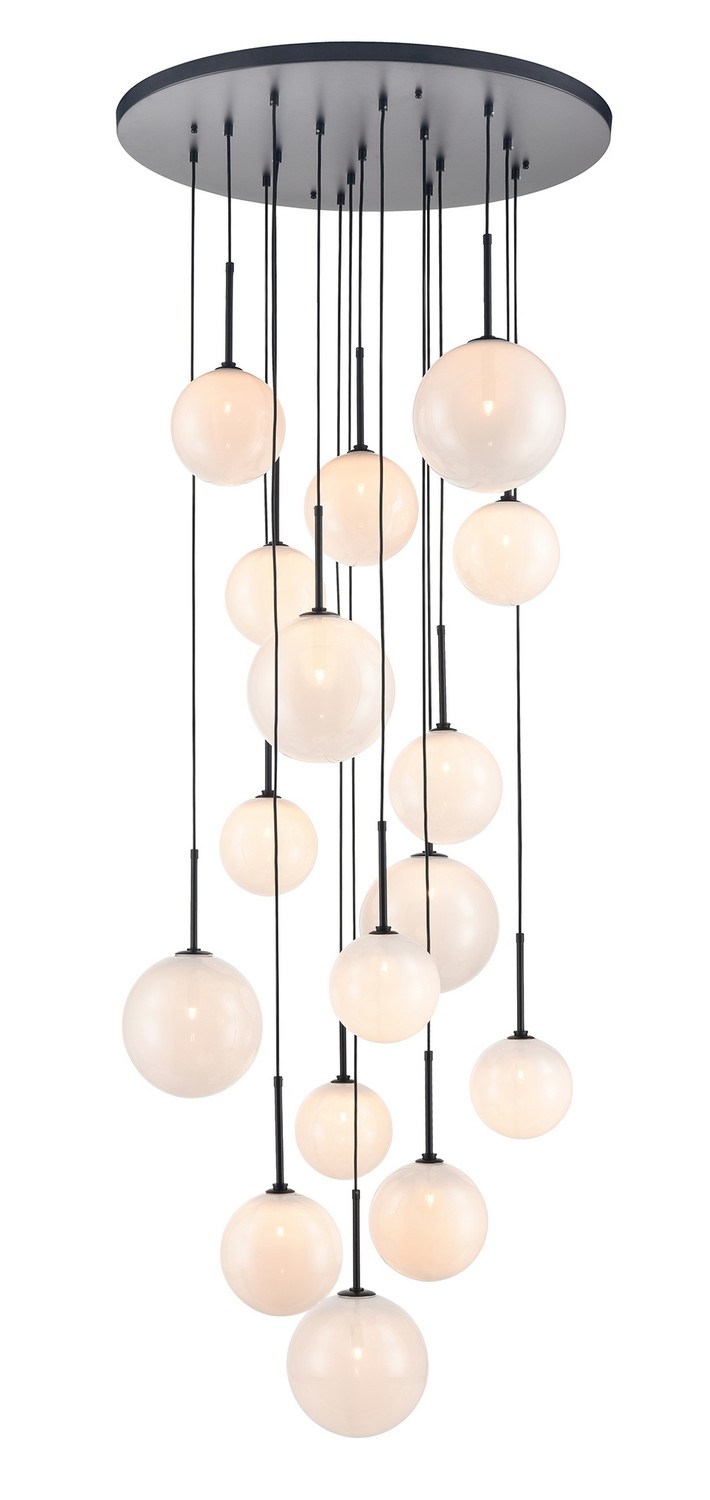 Black LED Pendant from the Delilah Collection