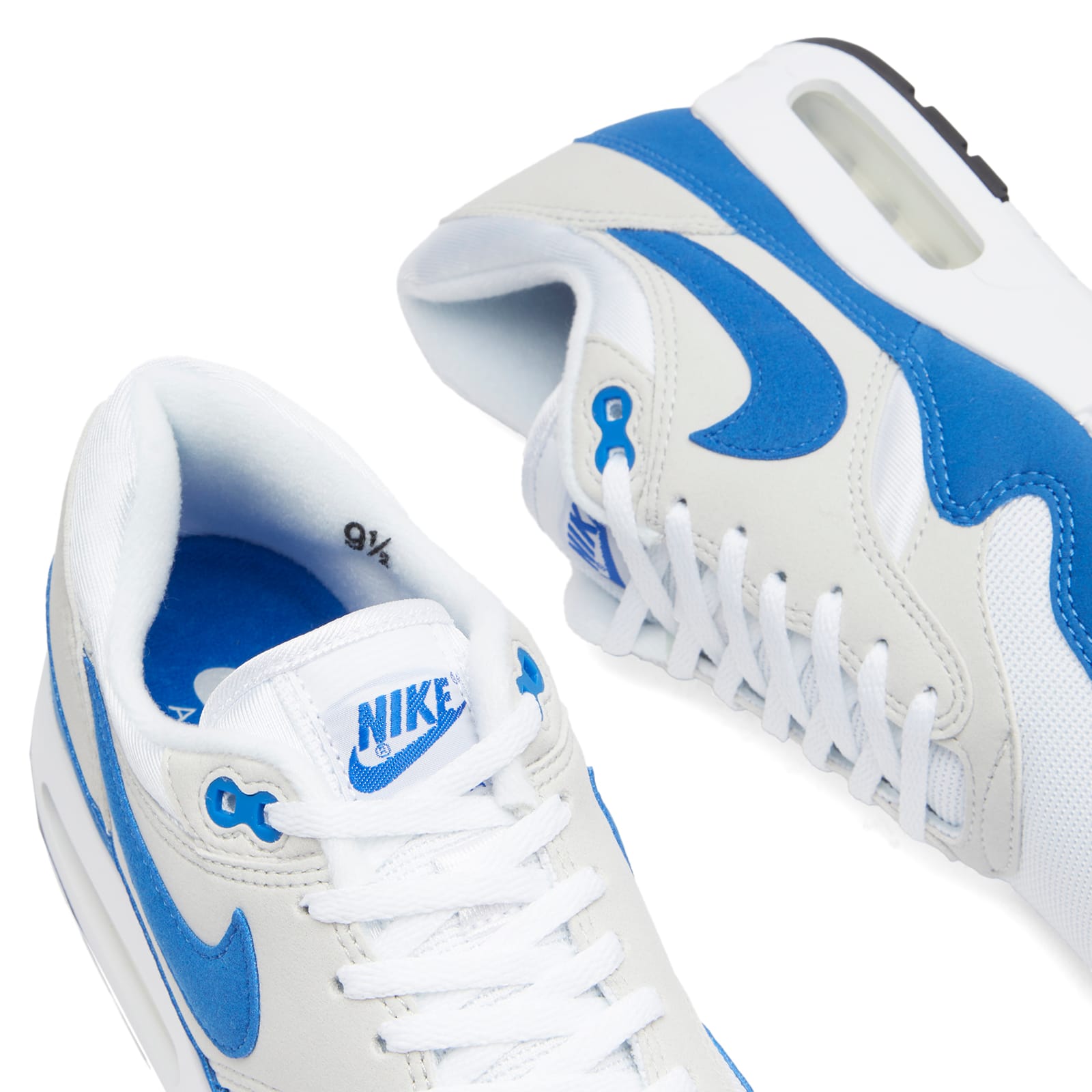 Air Max 1 '86 OG Sneakers in White/Royal Blue/Black, Size UK 6.5 