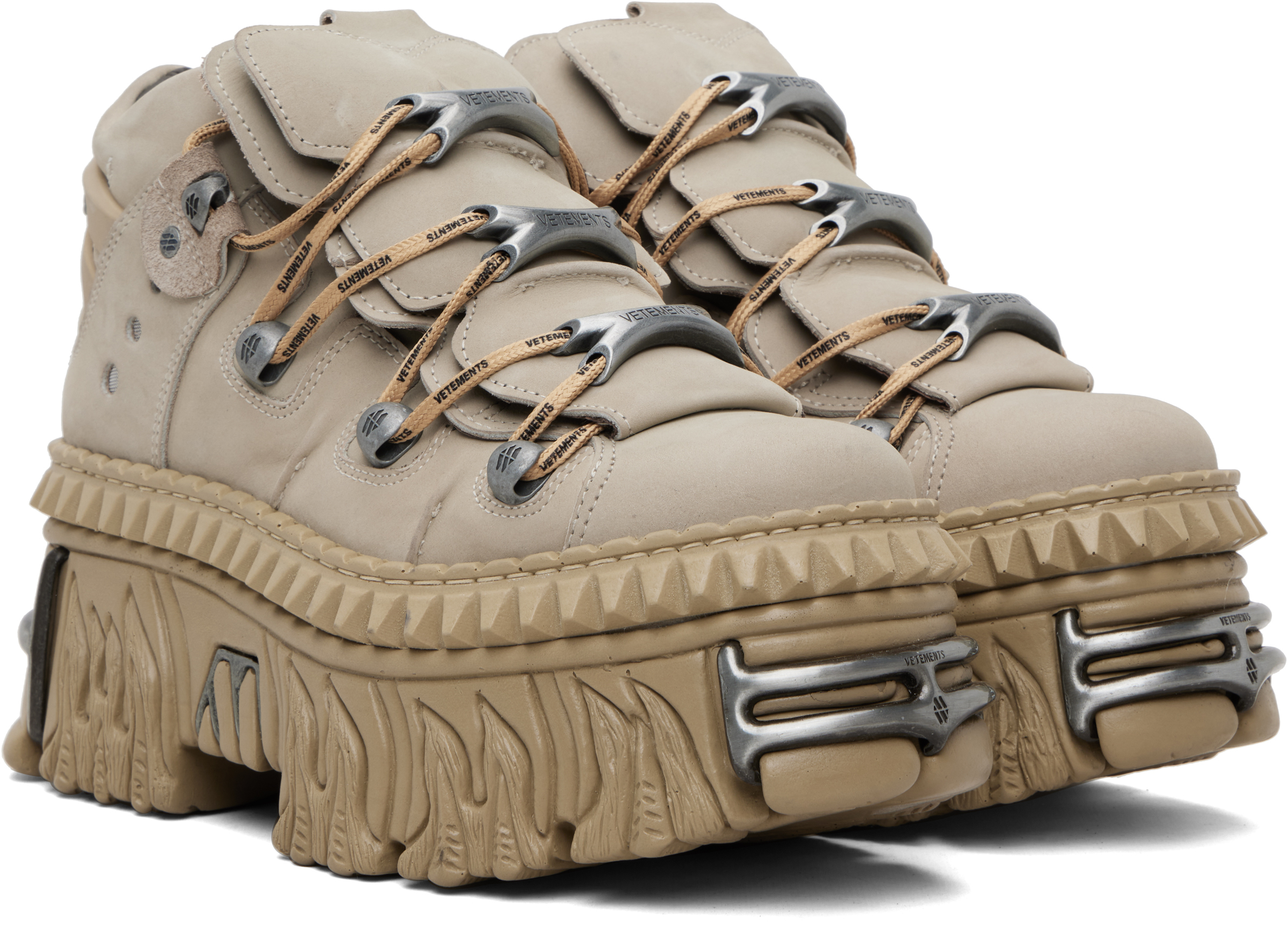 Taupe New Rock Edition Fire Platform Sneakers