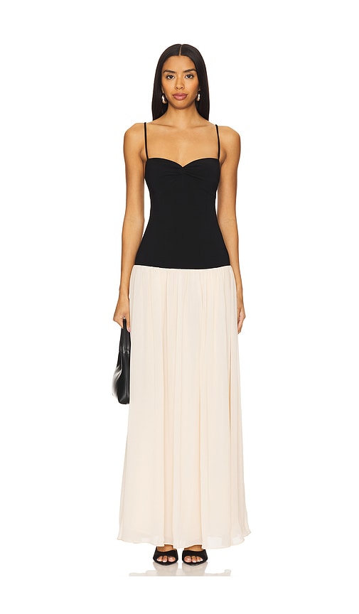 Lovers and Friends Rian Gown in Black.  XS. Also in