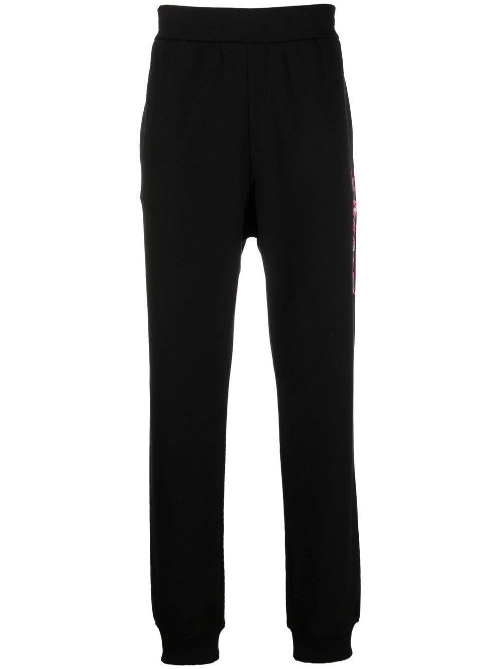 Logo-print track pants - Black