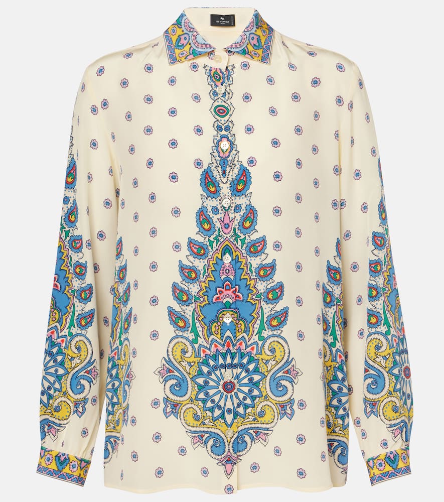 Printed silk shirt