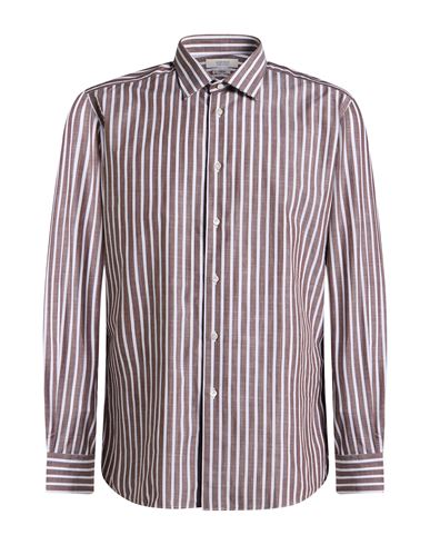 Man Shirt Taupe Size 15 ¾ Cotton