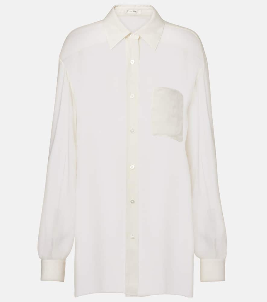 Nesson oversized striped cupro shirt