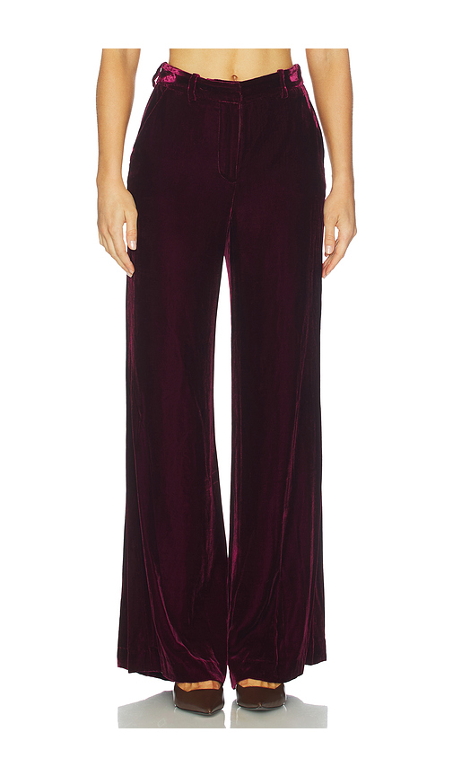 L'AGENCE Pilar Wide Leg in Dark Port. 8 also , 00, 10, 12, 2