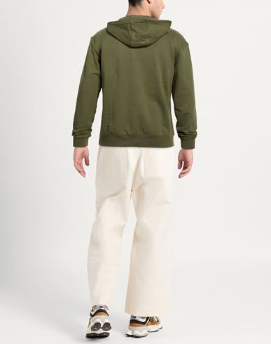 Man Sweatshirt Military green Size M Cotton, Polyester