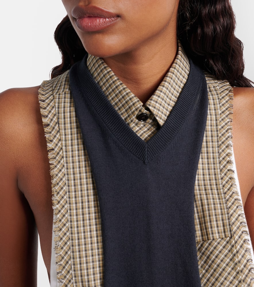 Knitted cotton top