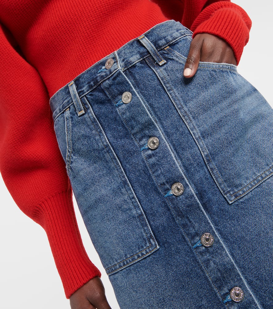 Anouk denim midi skirt