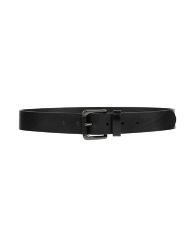 Man Belt Black Size 30 Cowhide